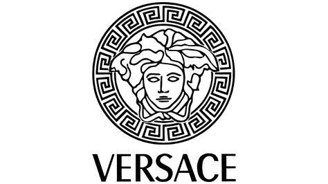 logotipo de marca versace|Versace logo image for print.